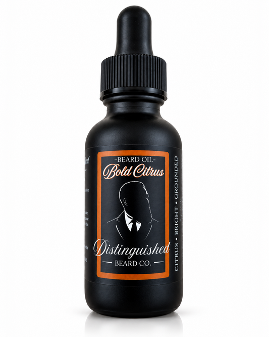 Distinguished Beard Co. Beard oil – Bold Citrus